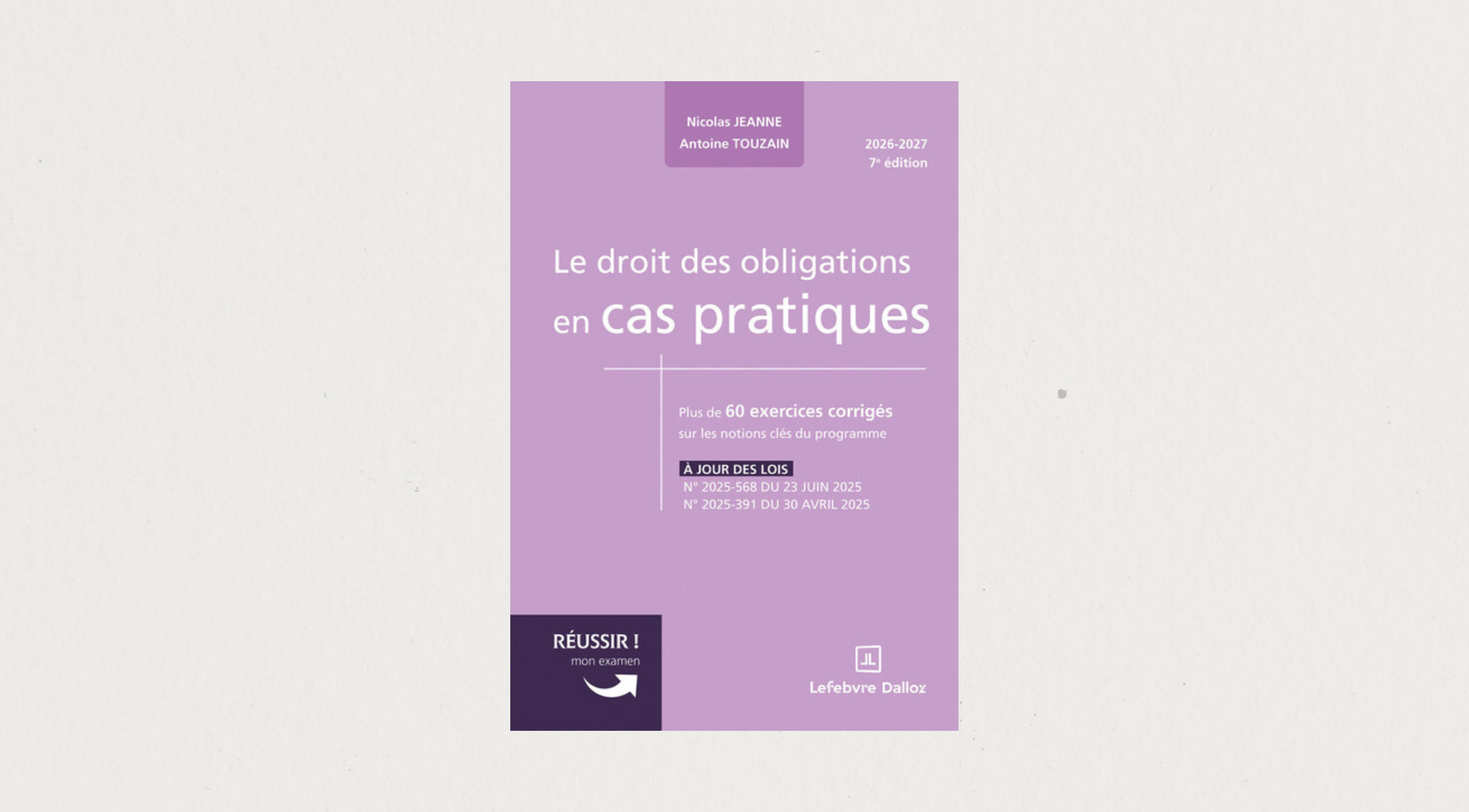 Illustration de l'article Le droit des obligations en cas pratiques - 2026-2027 7e Ed